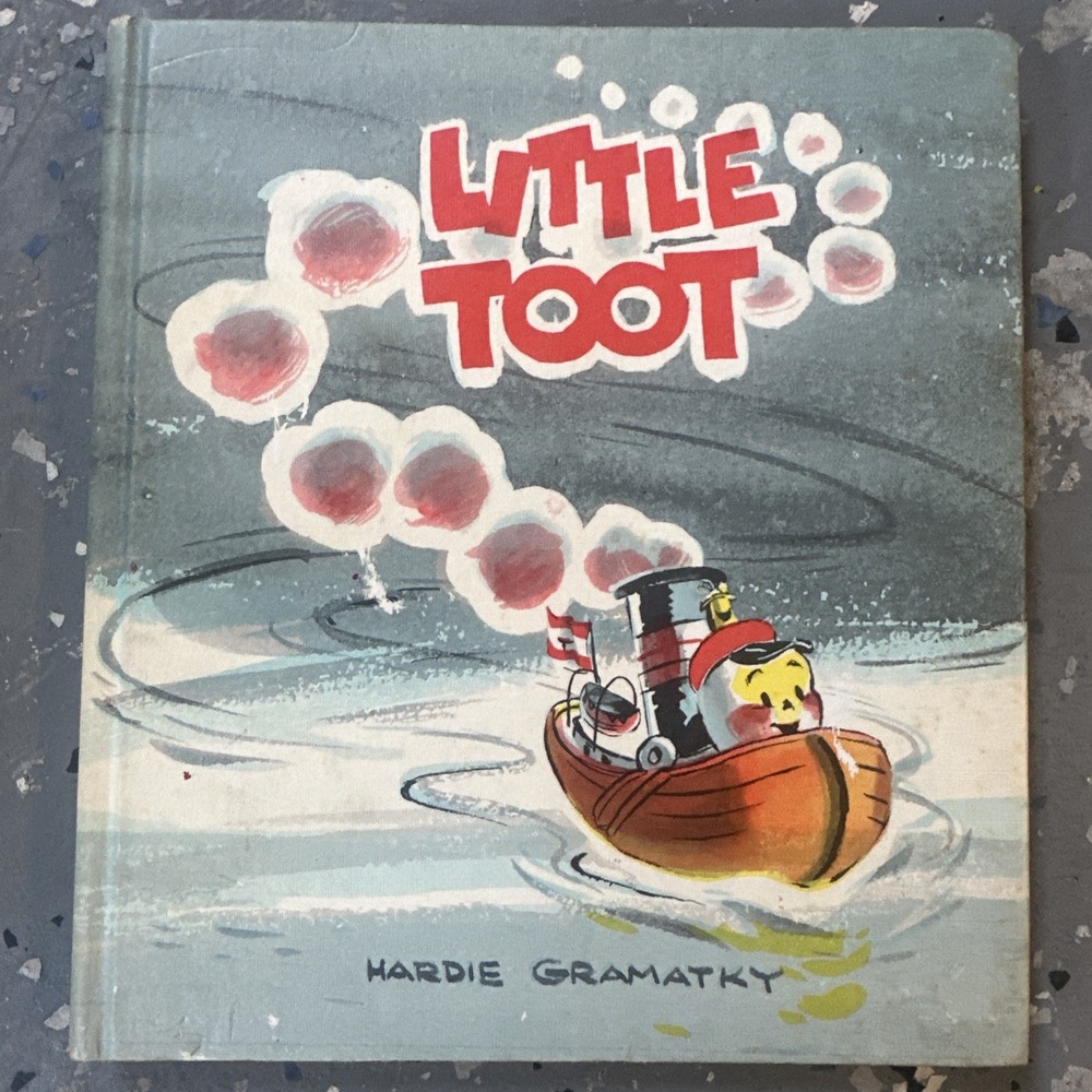 Little Toot Book by Hardie Gramatky Hardcover‎ Tug Boat  Vintage VG+